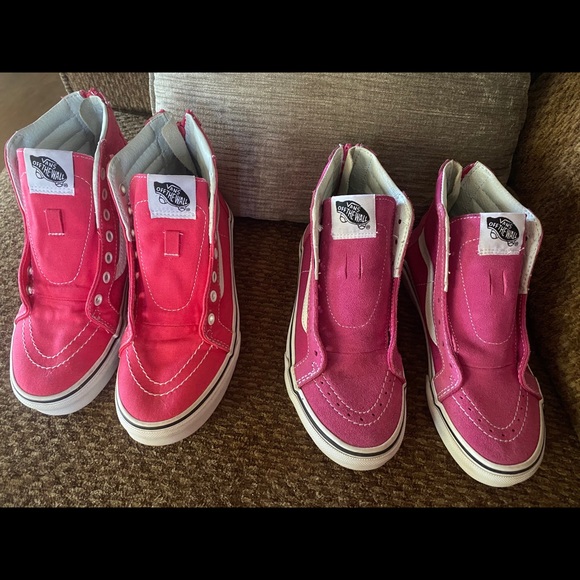 vans dark pink
